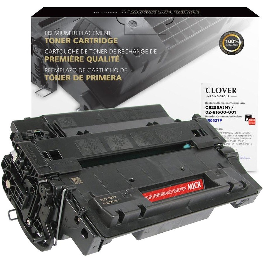 Clover Technologies Remanufactured MICR Laser Toner Cartridge - Alternative for HP, Troy 55A, 55X (CE255A, CE255A(M), CE255X, 02-81600-001, 2-81600-001, 2-81601-001) - Black Pack
