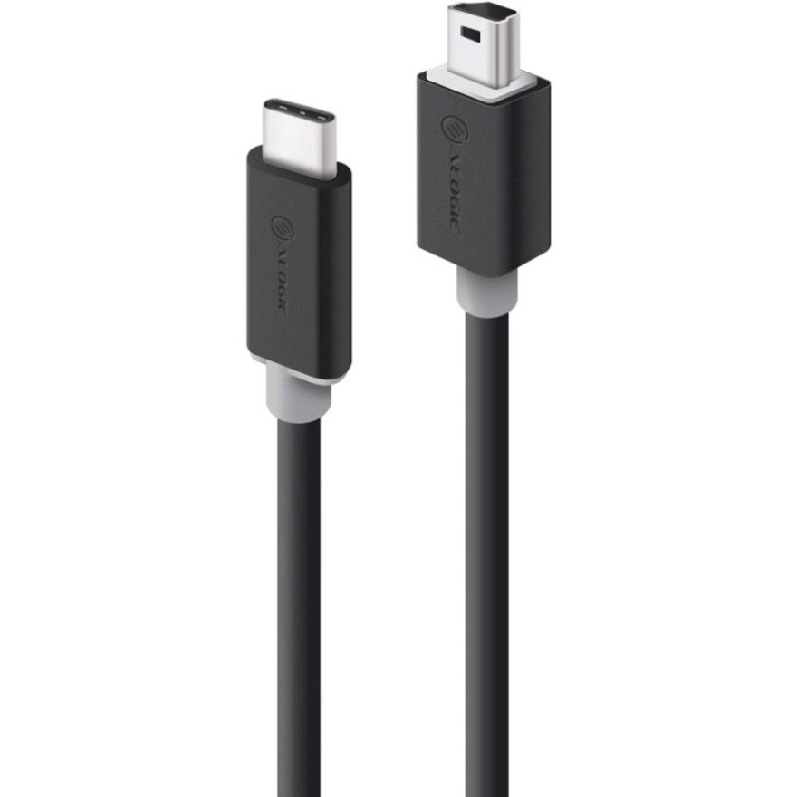 Alogic 2 m Mini USB/USB-C Data Transfer Cable for Mobile Device, Mobile Phone, Tablet, Computer - 1