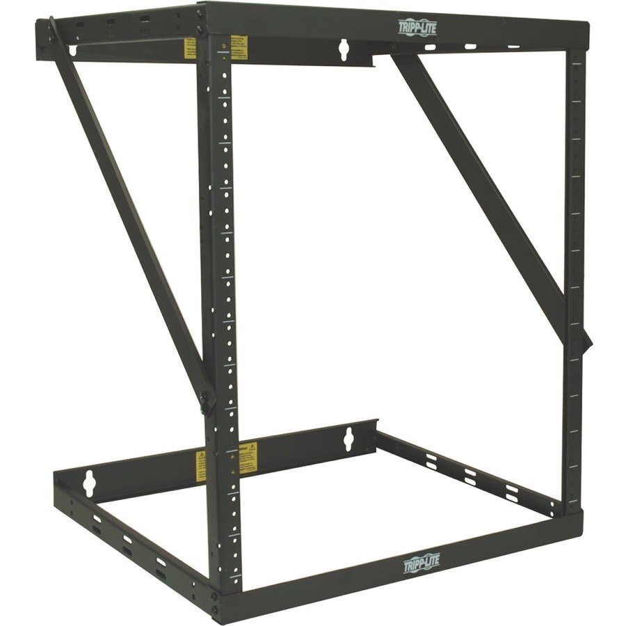 Eaton Tripp Lite Series SmartRack 12U Heavy-Duty Flat-Pack Low-Profile Switch-Depth Wall-Mount 2-Post Open Frame Rack