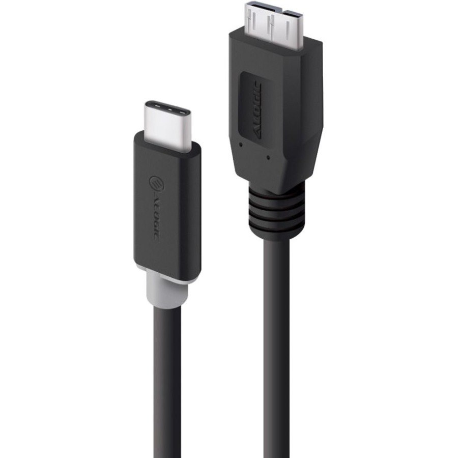 Alogic Pro 1 m Micro-USB/USB-C Data Transfer Cable for Computer, Docking Station, Printer, Chromebook - 1