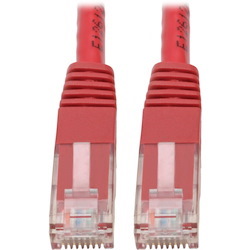 Eaton Tripp Lite Series Cat6 Gigabit Molded (UTP) Ethernet Cable (RJ45 M/M), PoE, Red, 5 ft. (1.52 m)
