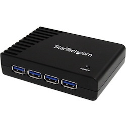 StarTech.com 4 Port Black SuperSpeed USB 3.0 Hub