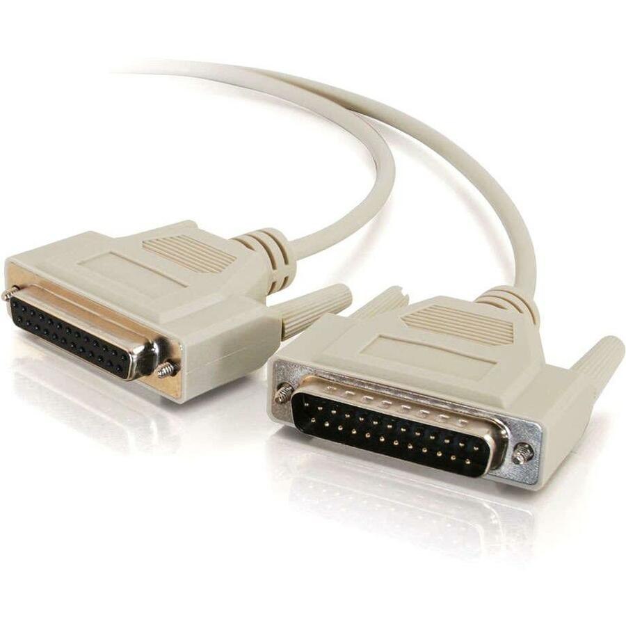 C2G 6ft DB25 Male to DB25 Female Null Modem Cable