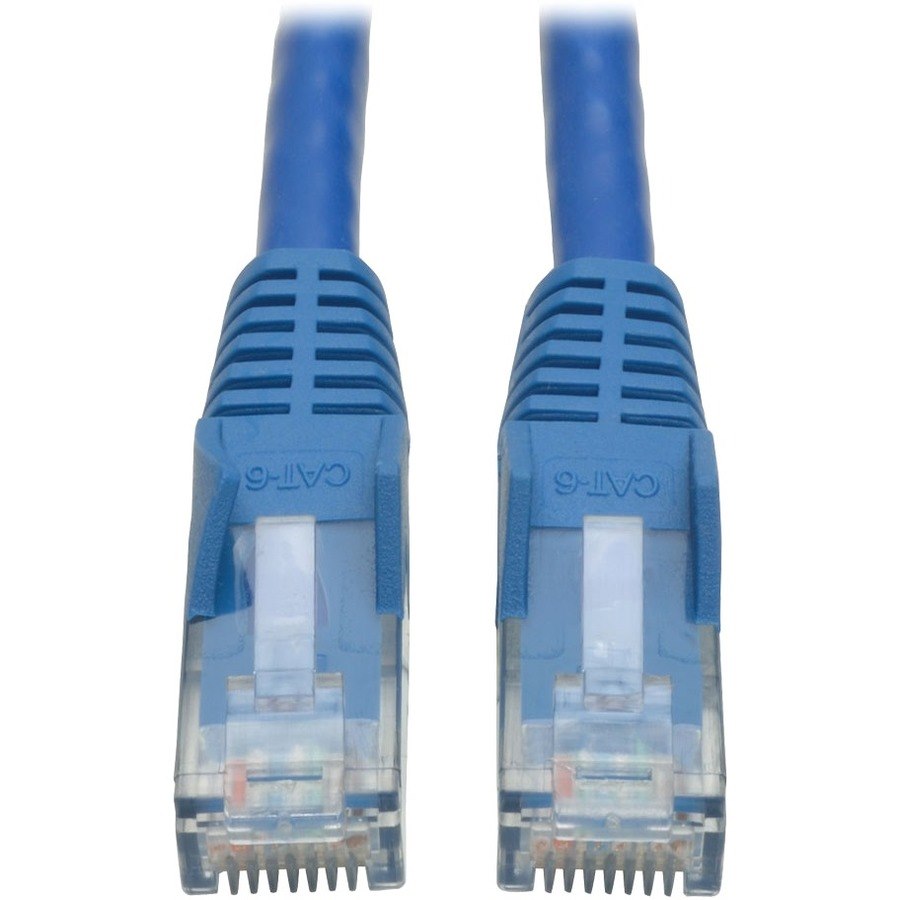 Tripp Lite Cat6 Gigabit Snagless Molded (UTP) Ethernet Cable (RJ45 M/M) PoE Blue 3 ft. (0.91 m)