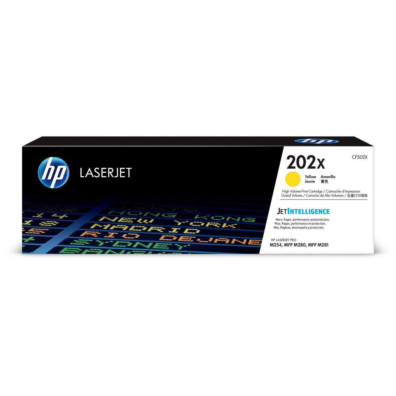 HP 202X Original High Yield Laser Toner Cartridge - Yellow - 1 Pack