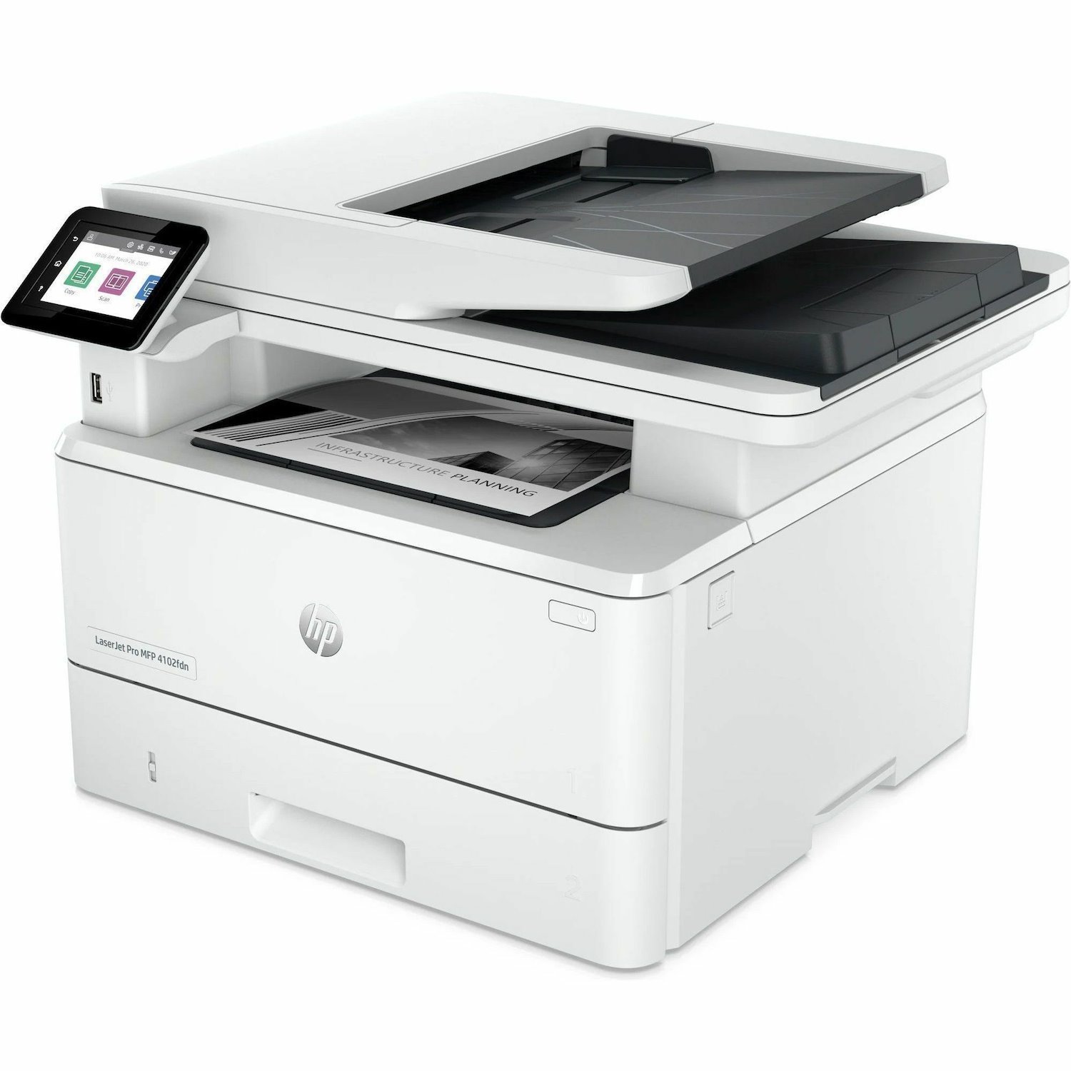 HP LaserJet Pro 4102fdn Wired Laser Multifunction Printer - Monochrome