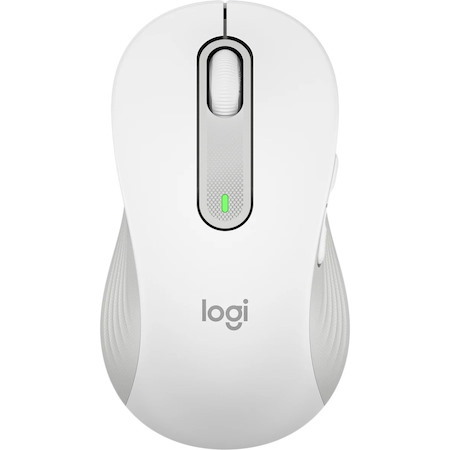 Logitech Signature M650 L Mouse - Bluetooth/Radio Frequency - USB - Optical - 5 Button(s) - 5 Programmable Button(s) - Off White