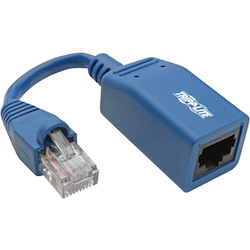 Tripp Lite by Eaton Cisco Console Rollover Cable Adapter (M/F) - RJ45 to RJ45, Blue, 5 in