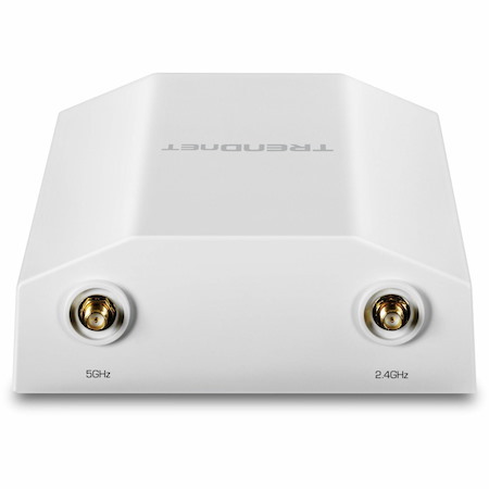 TRENDnet 5 dBi WiFi 6 AX1800 Outdoor PoE+ Omni Directional Access Point, TEW-941APBO, Point-to-Point and Point-to-Multi-Point Bridge, IP67 Weather Rated Housing, PoE+ Powered, White