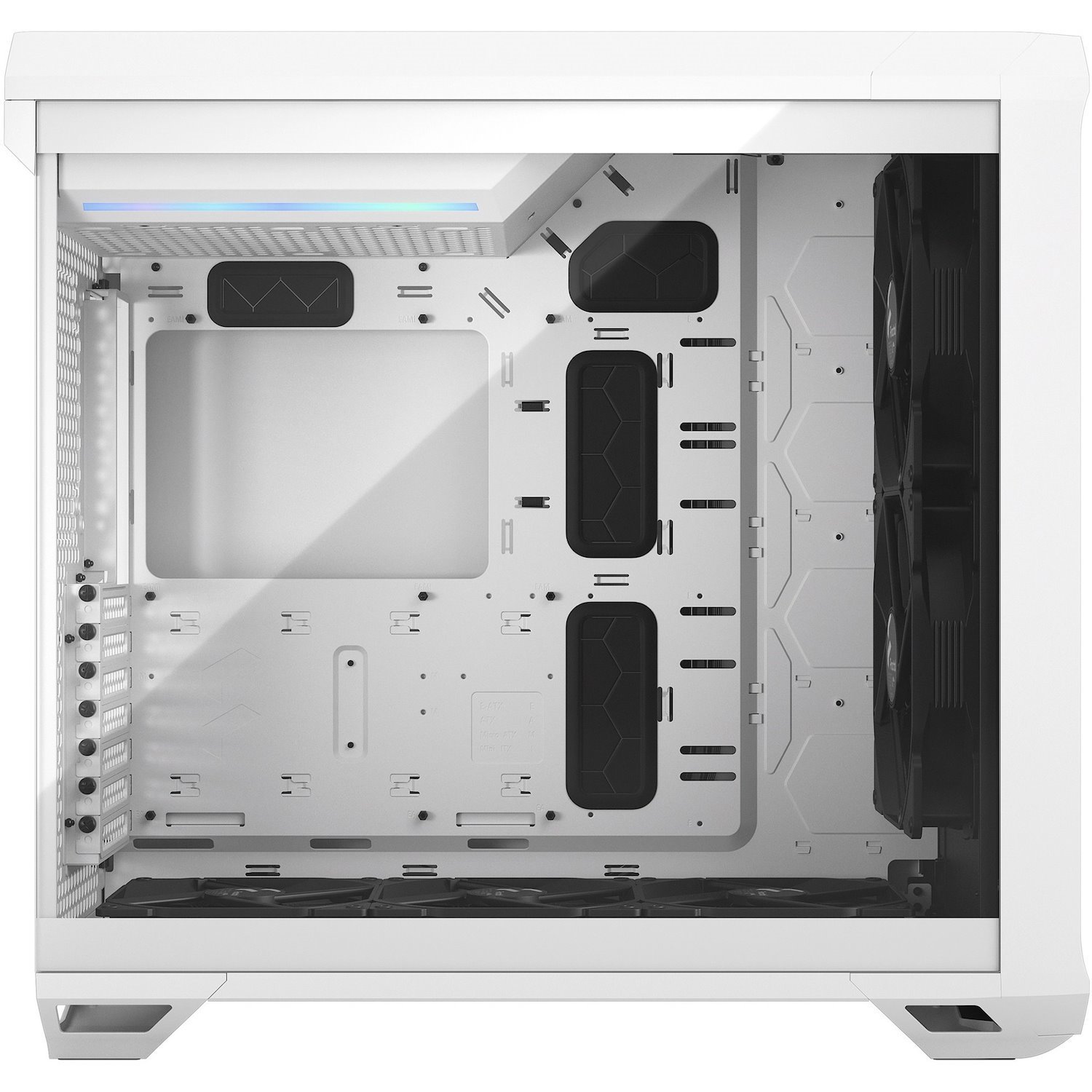 Fractal Design Torrent Computer Case - ATX Motherboard Supported - Tempered Glass, Steel - White