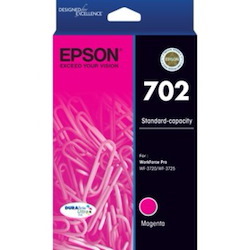 Epson DURABrite Ultra 702 Original Standard Yield Inkjet Ink Cartridge - Magenta - 1 Pack