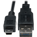 Eaton Tripp Lite Series Universal Reversible USB 2.0 Converter Adapter Cable (Reversible A to 5Pin Mini B M/M), 1 ft. (0.31 m)