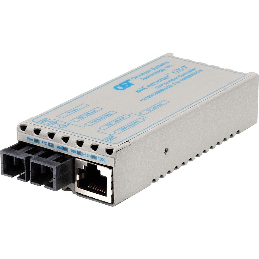 miConverter 10/100/1000 Gigabit Ethernet Fiber Media Converter RJ45 SC Single-Mode 140km