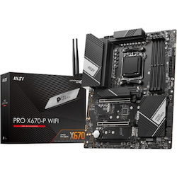 MSI X670-P WIFI Gaming Desktop Motherboard - AMD X670 Chipset - Socket AM5 - ATX