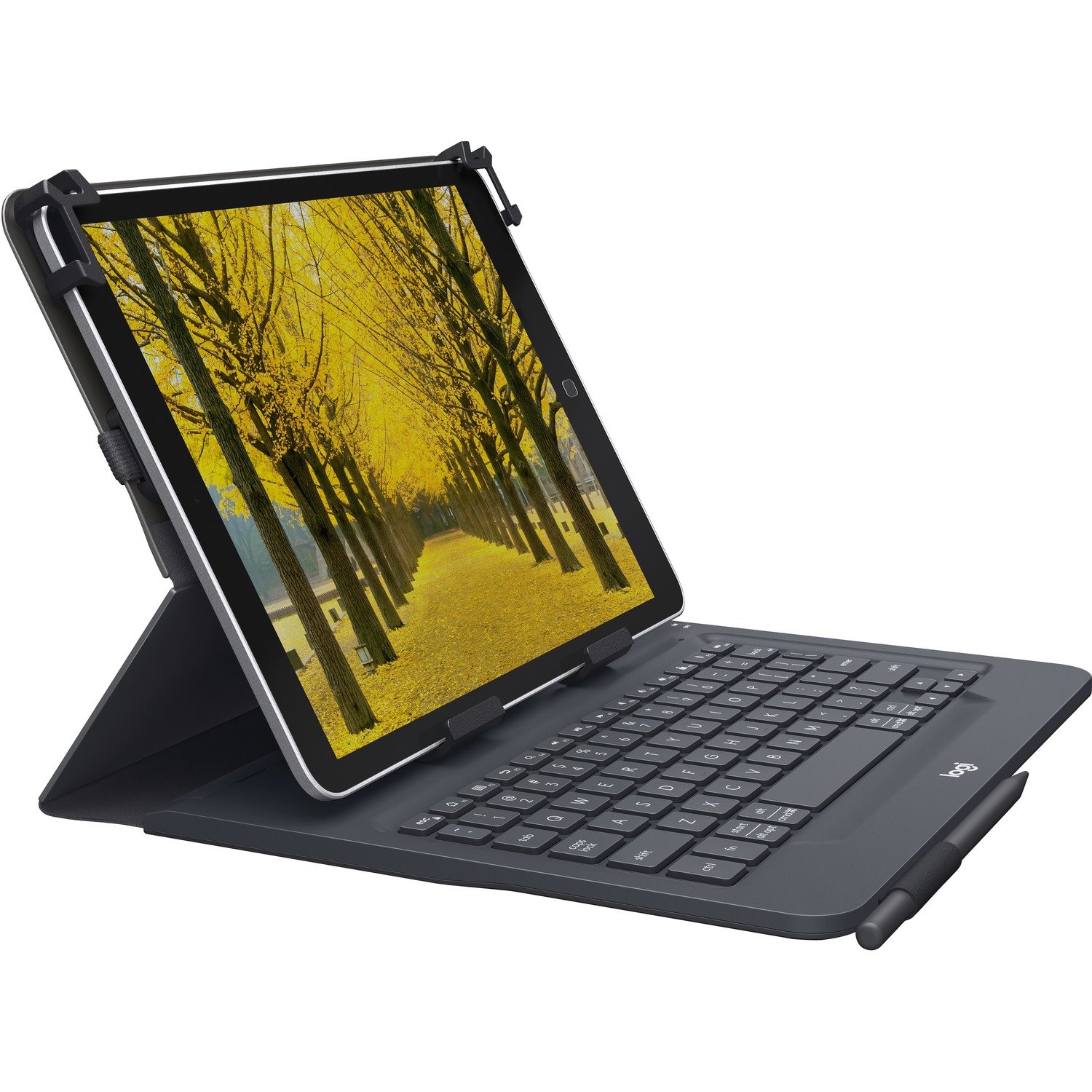 Logitech Universal Folio Keyboard/Cover Case (Folio) for 25.4 cm (10") iPad 2 - Black