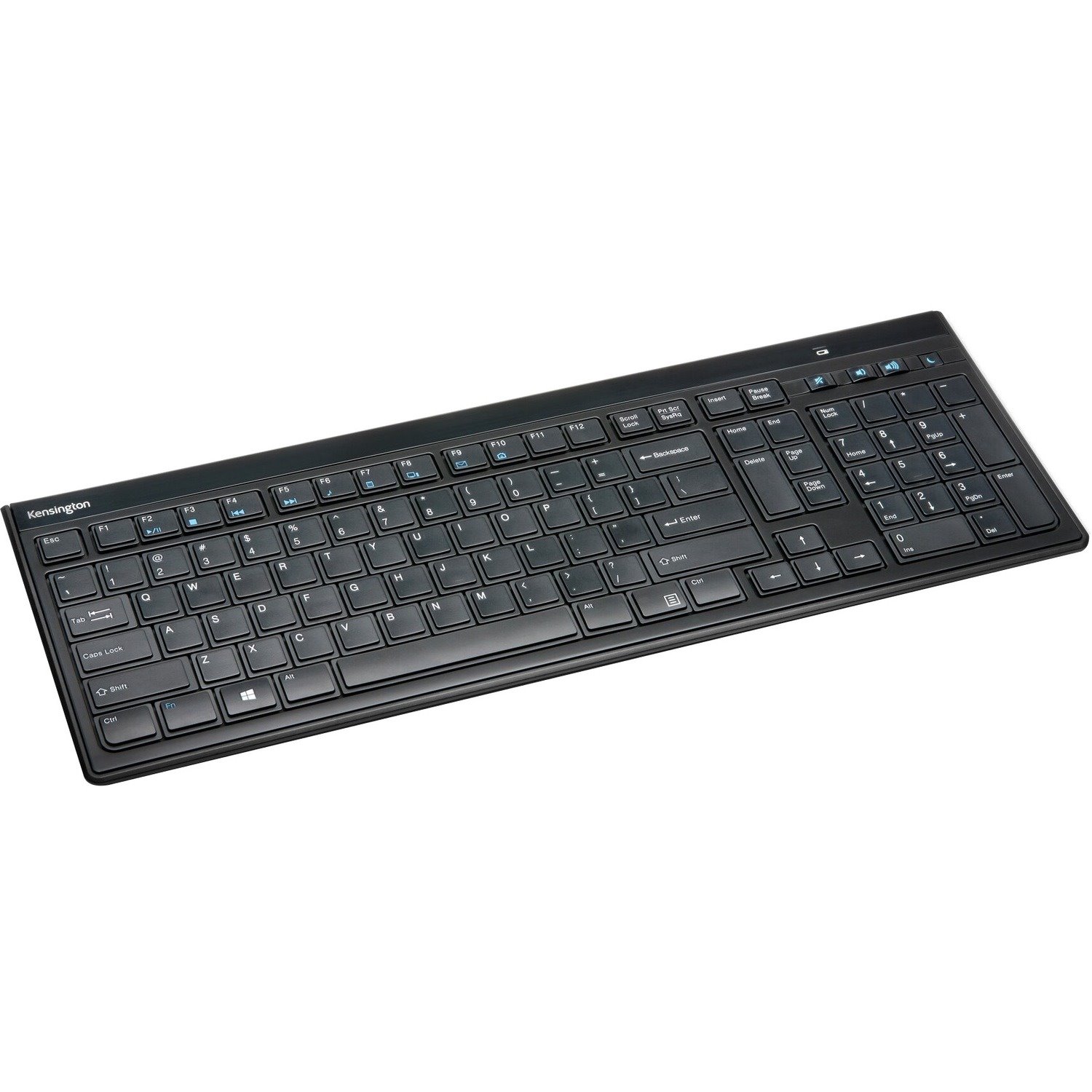 Kensington Advance Fit Keyboard - Wireless Connectivity - USB Interface - English (UK) - Black