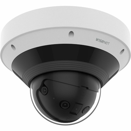 Wisenet PNM-C9022RV 8 Megapixel Outdoor Network Camera - Color - Dome - White - TAA Compliant