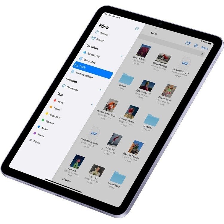 Apple iPad Air (5th Generation) A2588 Tablet - 10.9" - Apple M1 Octa-core - 8 GB - 64 GB Storage - iPadOS 15 - Purple