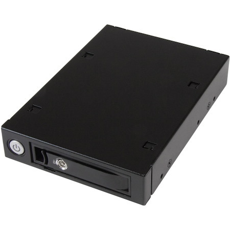 StarTech.com Drive Enclosure SATA/600 - Serial ATA/600 Host Interface Internal - Black, Silver
