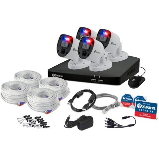 Swann Enforcer SWDVK-856804RL 4 Channel Night Vision Wired Video Surveillance System 2 TB HDD