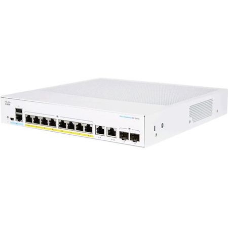 Cisco Business 250 CBS250-8FP-E-2G 10 Ports Manageable Ethernet Switch
