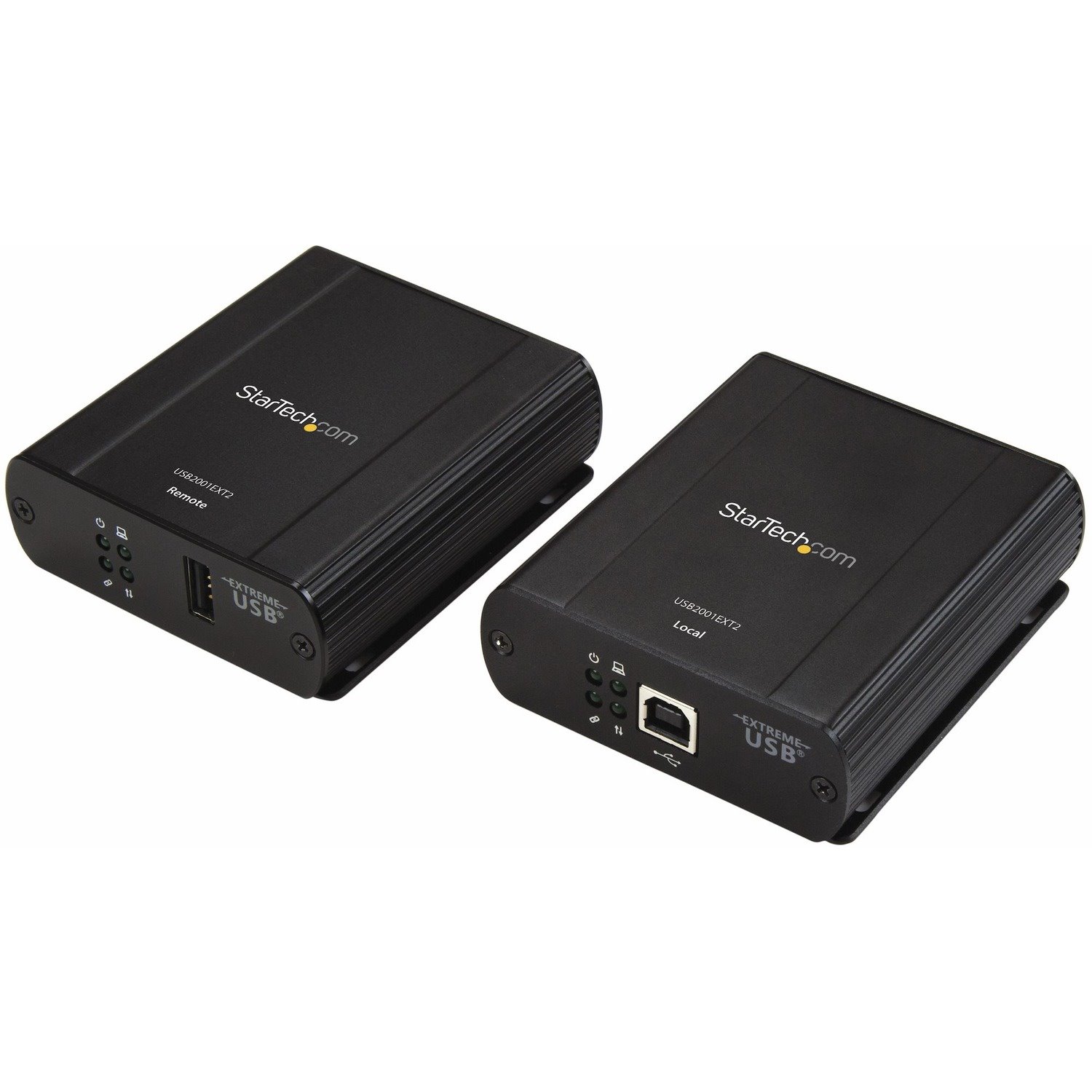 StarTech.com Newer version is USB2001EXT2NA - 1 Port USB 2.0 over Cat5 / Cat6 Ethernet Extender - up to 330ft (100m)