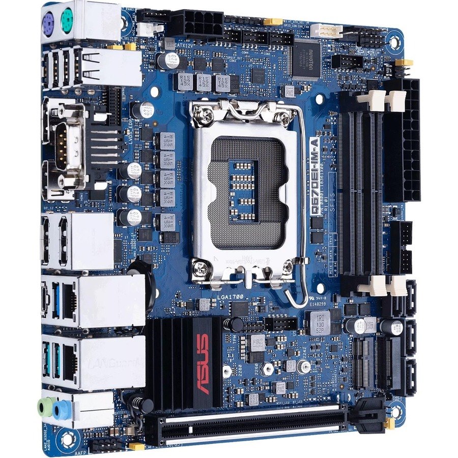 Asus Q670EI-IM-A Industrial Motherboard - Intel Q670 Chipset - Socket LGA-1700 - Mini ITX