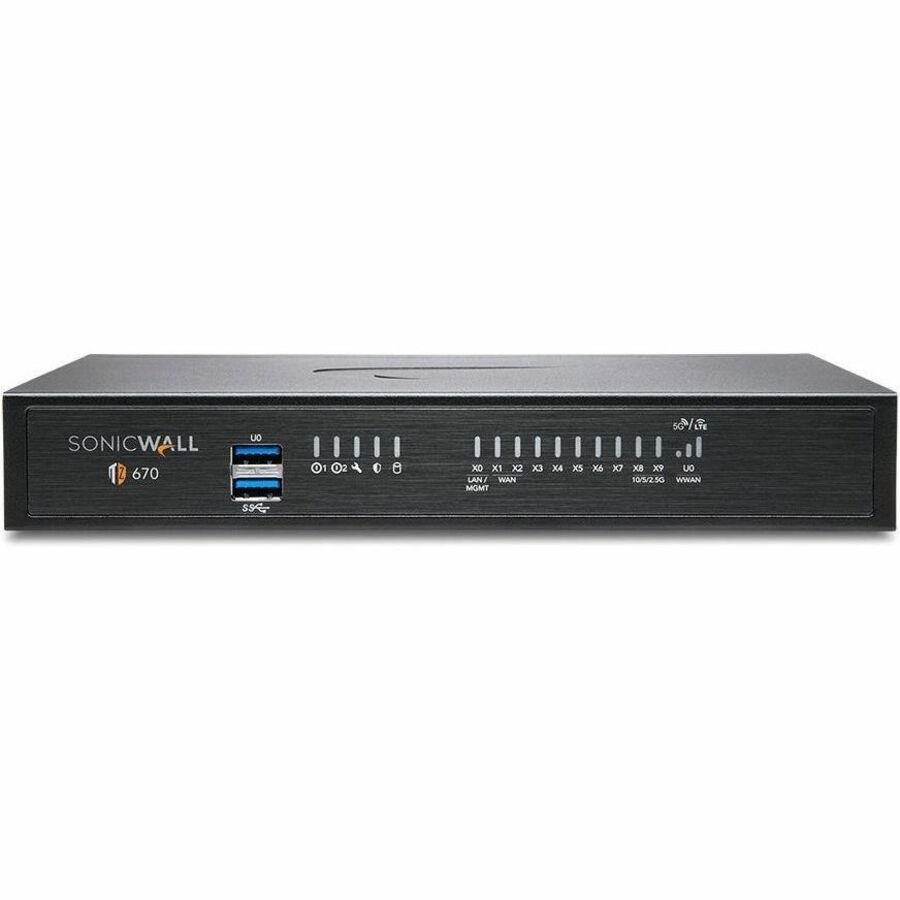 SonicWall TZ670 Network Security/Firewall Appliance