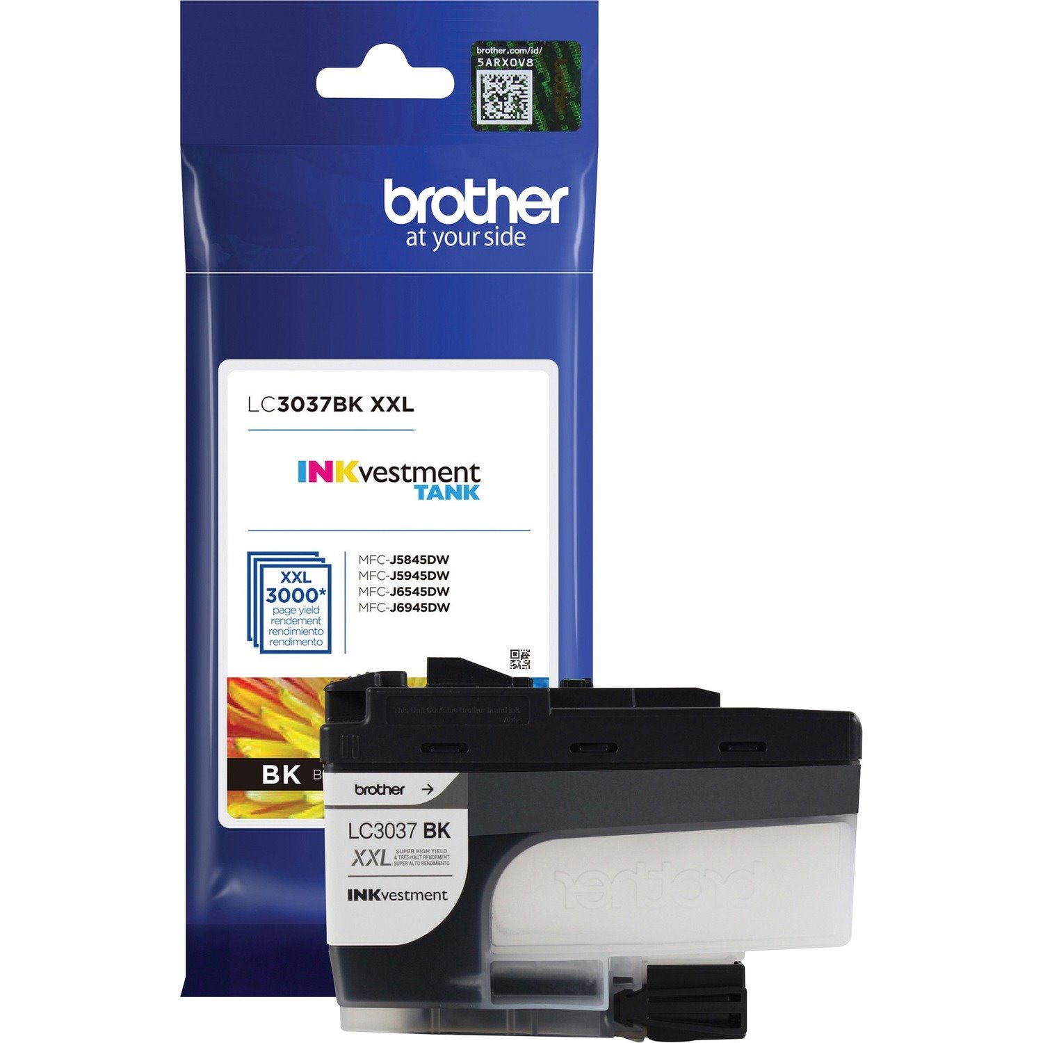 Brother Genuine LC3037BK Super High-yield Black INKvestment Tank Ink Cartridge