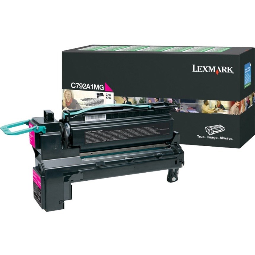 Lexmark C792A1MG Original Laser Toner Cartridge - Magenta - 1 / Pack