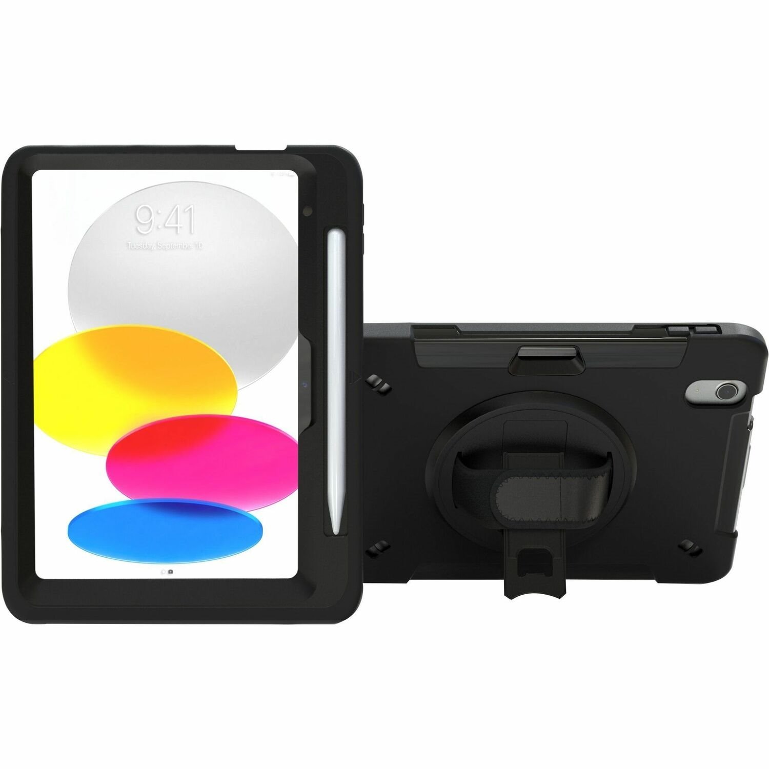 CTA Protective Case with Built-in 360&deg; Rotatable Grip Kickstand for iPad 10th Generation 10.9" Tablet