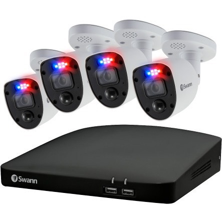 Swann Enforcer SWDVK-856804RL 4 Channel Night Vision Wired Video Surveillance System 2 TB HDD