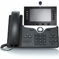 Cisco 8845 IP Phone - Refurbished - Corded - Corded - Bluetooth - Wall Mountable - Charcoal - TAA Compliant