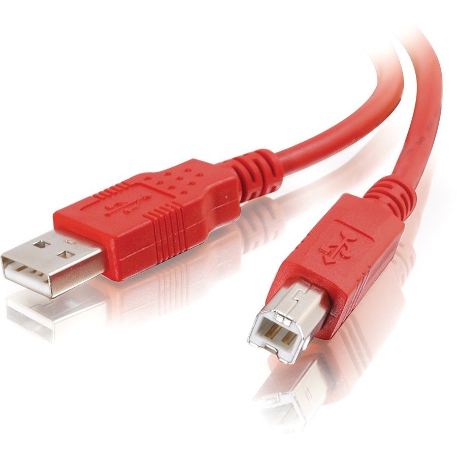 C2G 2m USB 2.0 A/B Cable - Red