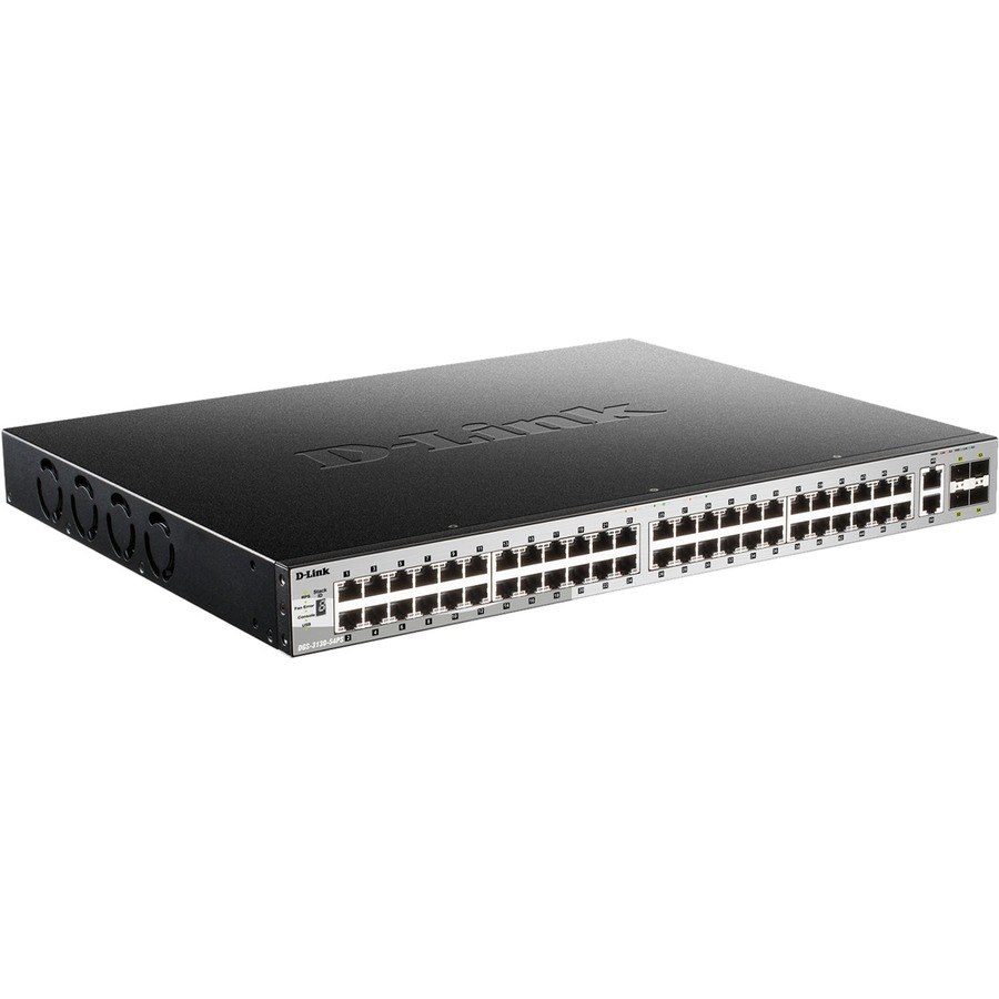 D-Link DGS-3130 DGS-3130-54PS 48 Ports Manageable Layer 3 Switch - Gigabit Ethernet, 10 Gigabit Ethernet - 10/100/1000Base-T, 10GBase-T, 10GBase-X