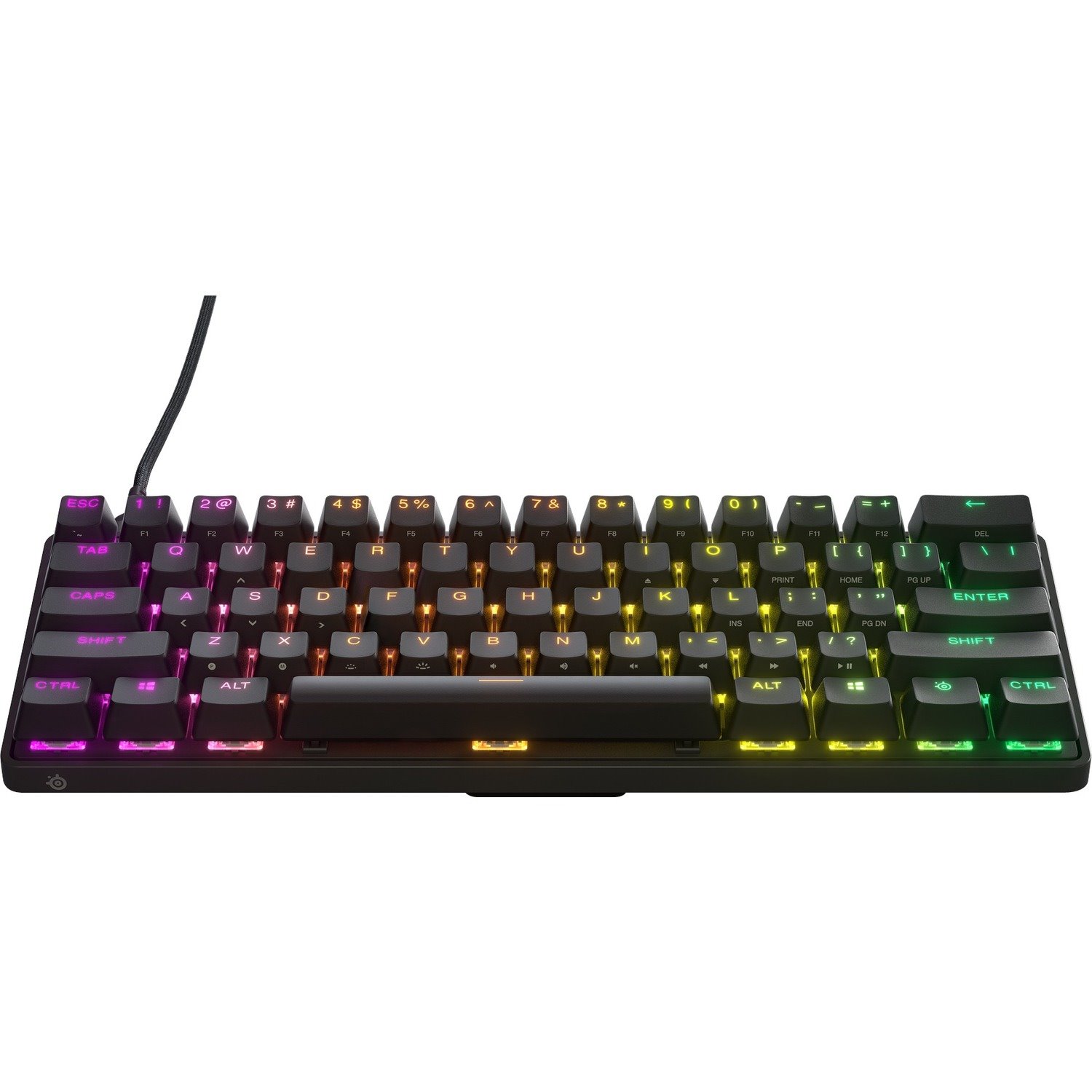 SteelSeries Apex Pro Mini Gaming Keyboard - Cable Connectivity - USB Type C Interface - RGB LED - English (US) - Black
