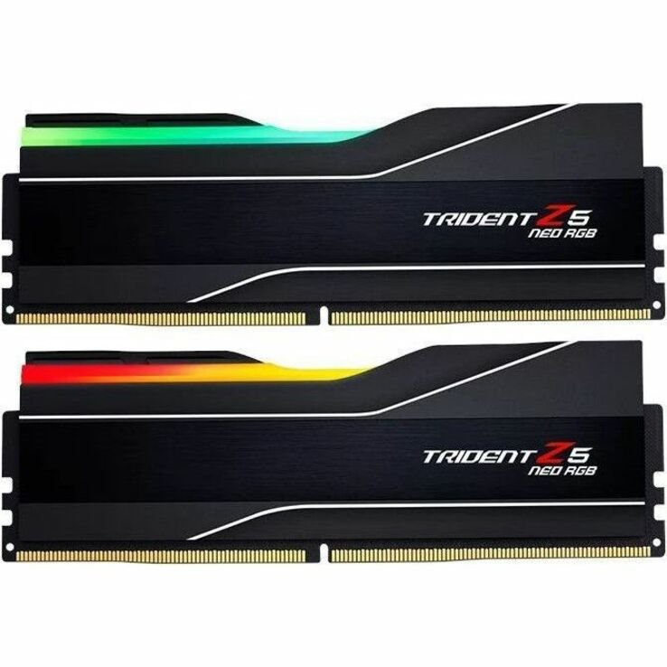 G.SKILL Trident Z5 Neo RGB F5-6400J3239F24GX2-TZ5NR RAM Module for Desktop PC, Motherboard - 48 GB (2 x 24GB) - RGB - DDR5-6400/PC5-51200 DDR5 SDRAM - 6400 MHz - CL32 - 1.35 V