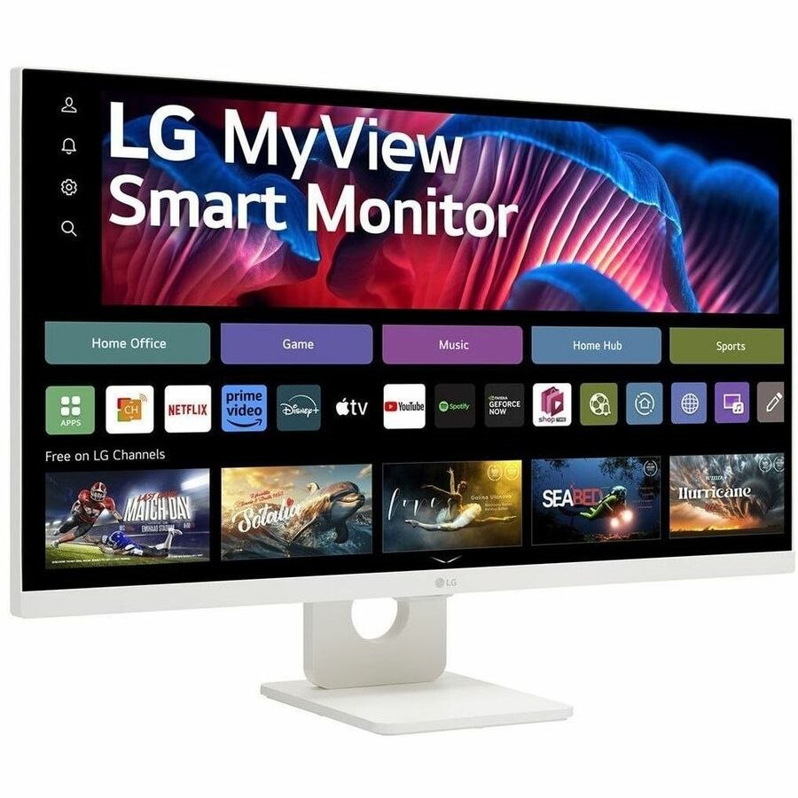 LG MyView 27SR73U-W 27" Class 4K UHD Smart LCD Monitor - 16:9 - White