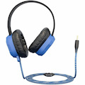 Extreme Headset w/braided cable, inline volume control, built-in microphone, 3.5mm Connector, Breakaway Adapter