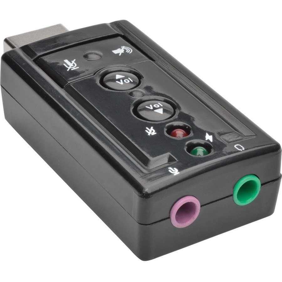 Tripp Lite by Eaton USB External Sound Card Microphone Speaker Virtual 7.1 Channel