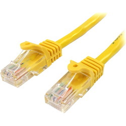 StarTech.com 1 m Yellow Cat5e Snagless RJ45 UTP Patch Cable - 1m Patch Cord