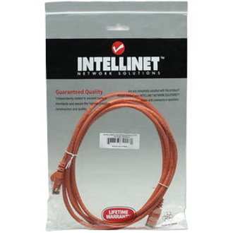 Intellinet 10 FT Orange Cat6 Snagless Patch Cable