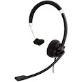 V7 Deluxe HA401 Wired Over-the-head Mono Headset - Black, Silver