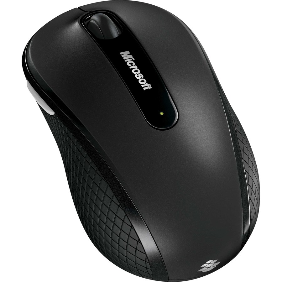 Microsoft 4000 Mouse - Radio Frequency - USB - 4 Button(s) - 4 Programmable Button(s) - Graphite - 1 Pack