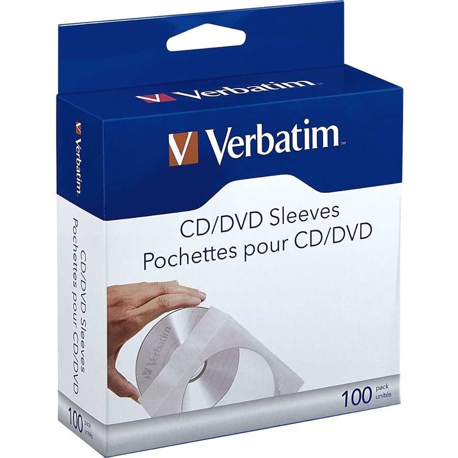 CD/DVD Paper Sleeves with Clear Window - 100pk Box