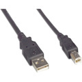 ENET USB 2.0 A Male to B Male 1FT Black Cable