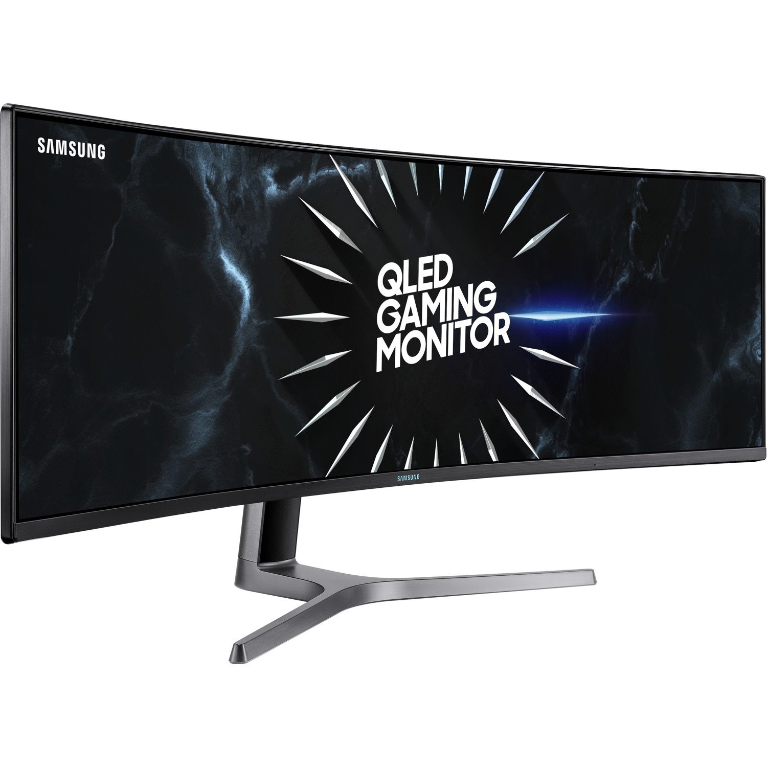 Samsung C49RG90SSN 124 cm (48.8") Dual Quad HD (DQHD) Curved Screen Quantum Dot LED LCD Monitor - 32:9 - Dark Blue Gray
