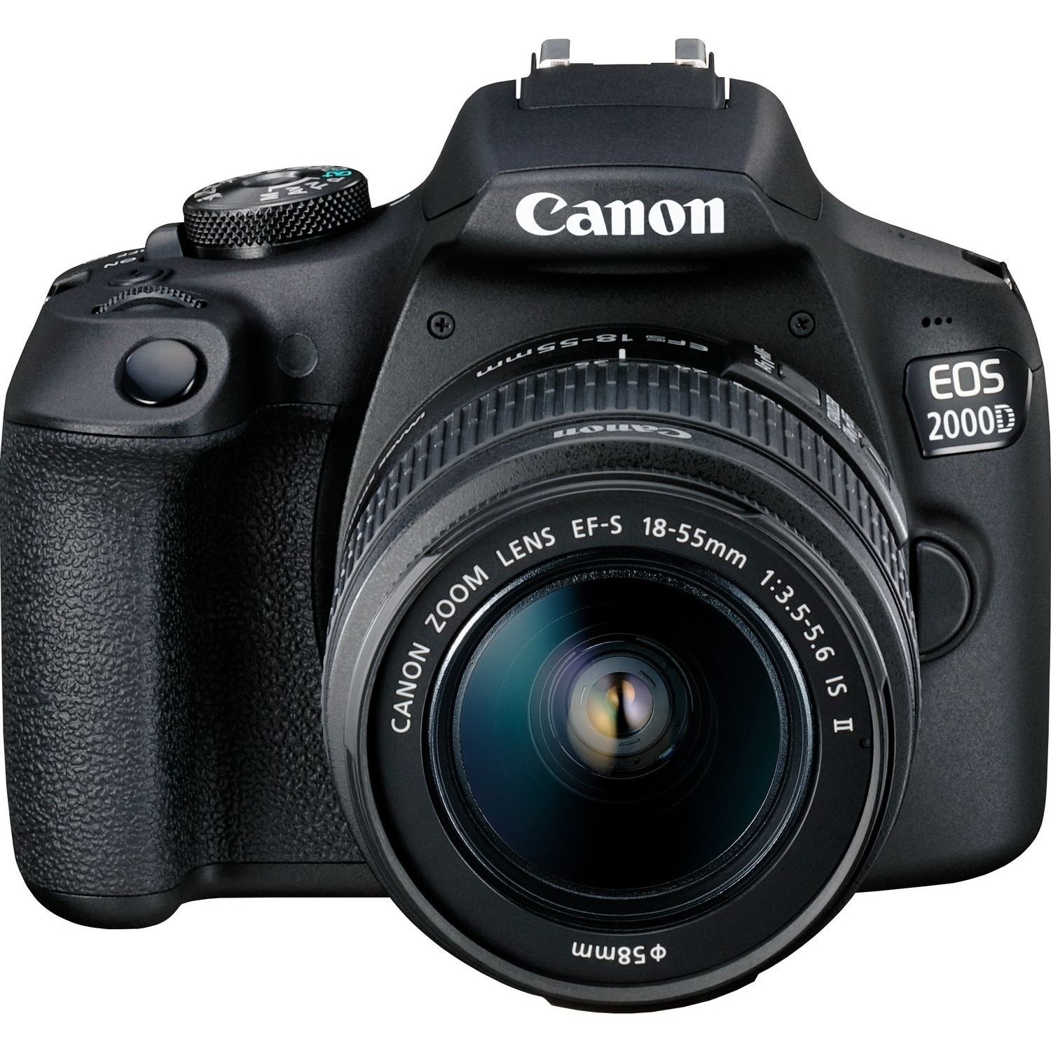 Canon EOS 2000D 24.1 Megapixel Digital SLR Camera with Lens - 18 mm - 55 mm - Black