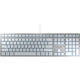 CHERRY Keyboard - USB Interface - English (US) - QWERTZ Layout - Silver, White
