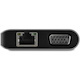 StarTech.com USB C Multiport Adapter - USB-C Mini Travel Dock w/ 4K HDMI or 1080p VGA - 100W PD Pass-Through, 3x USB, SD, GbE, Audio